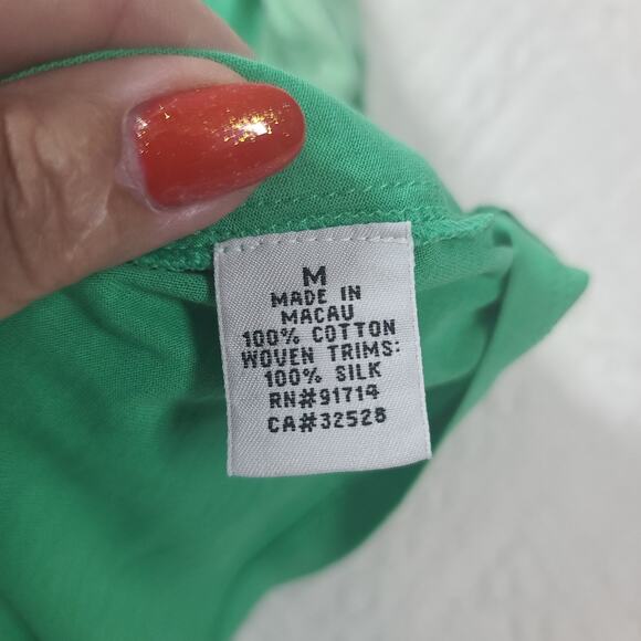 Armani exchange women's tank top green NWT Size Medium Festival Resort Wear - Picture 7 of 9